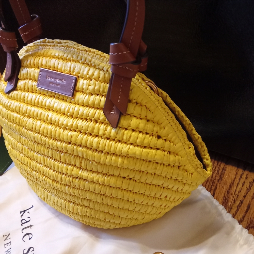 Kate Spade 3 D Lemon Wicker Tote - Picture 3 of 10